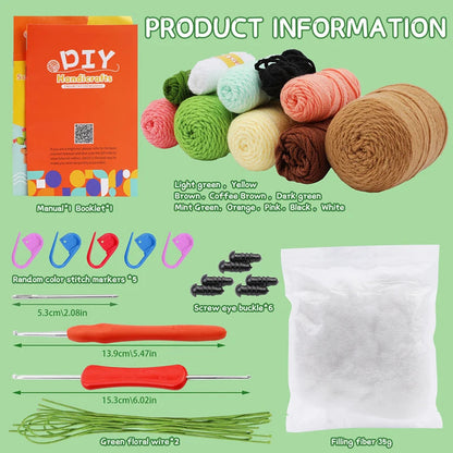 CactusCroch – Beginner Crochet Kit for Potted Plant Keychains