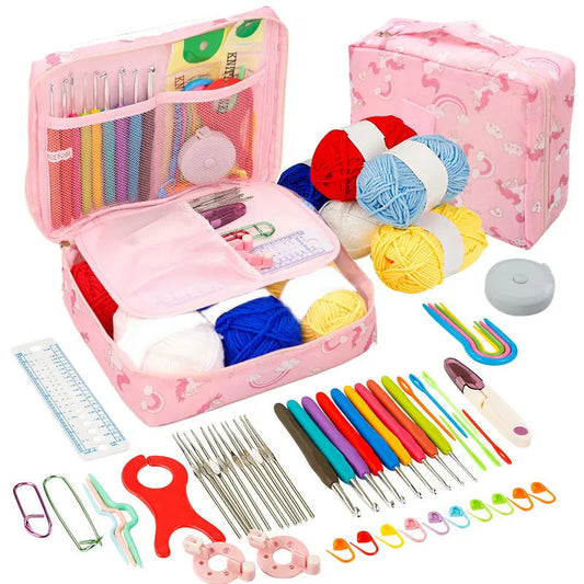 YarnBundle – Beginner Crochet Kit with Portable Hook Set