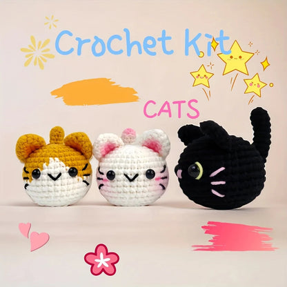 PawsKit – Beginner Cat Amigurumi Crochet Kit