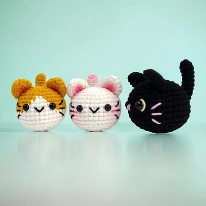 PawsKit – Beginner Cat Amigurumi Crochet Kit