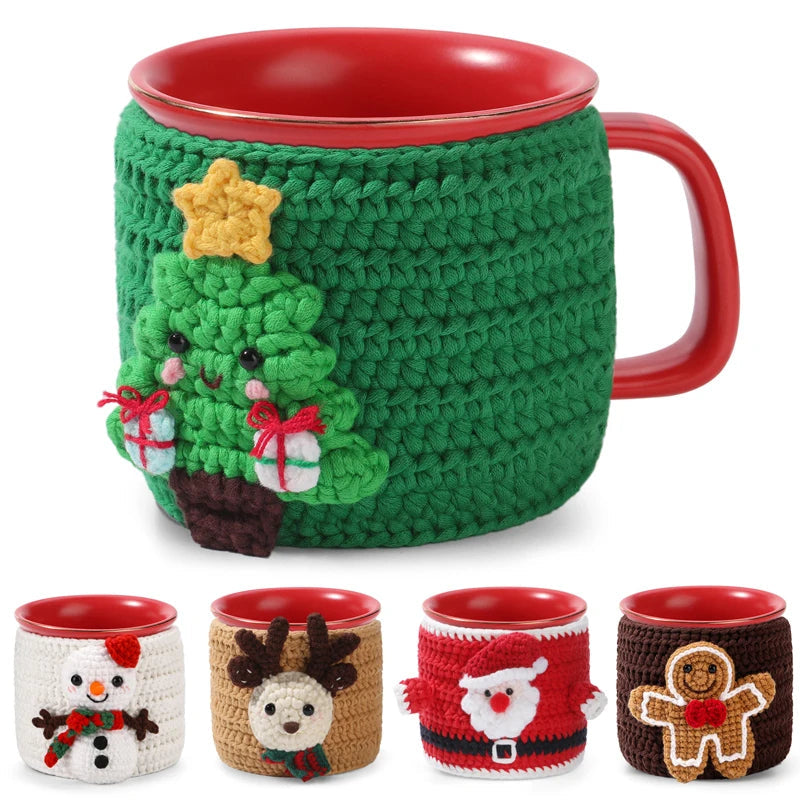 FestiveCup – Christmas Cup Cover Crochet Kit
