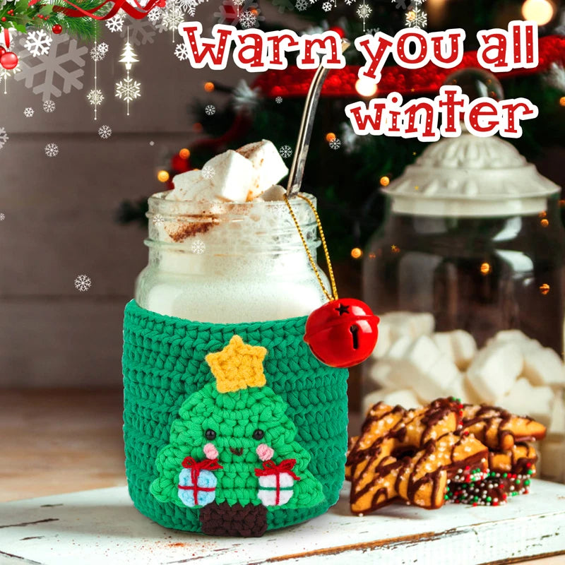 FestiveCup – Christmas Cup Cover Crochet Kit