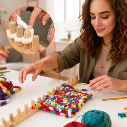 LoomEase – Adjustable Chunky Yarn Knitting Loom