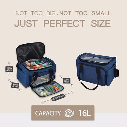 YarnKit – Knitting & Crochet Storage Tote Organizer