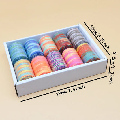 ThreadBundle – 10 Color Gradient Polyester Sewing Thread Set