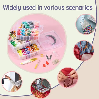 StitchSpec – 150 Color Embroidery Floss Kit with 3