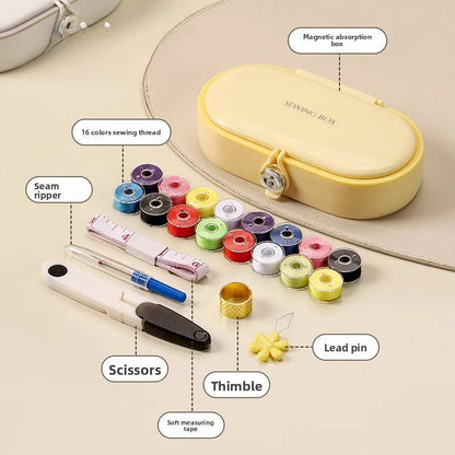 SewBloom – Magnetic Household Sewing Kit Storage Box