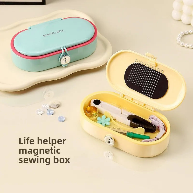 SewBloom – Magnetic Household Sewing Kit Storage Box