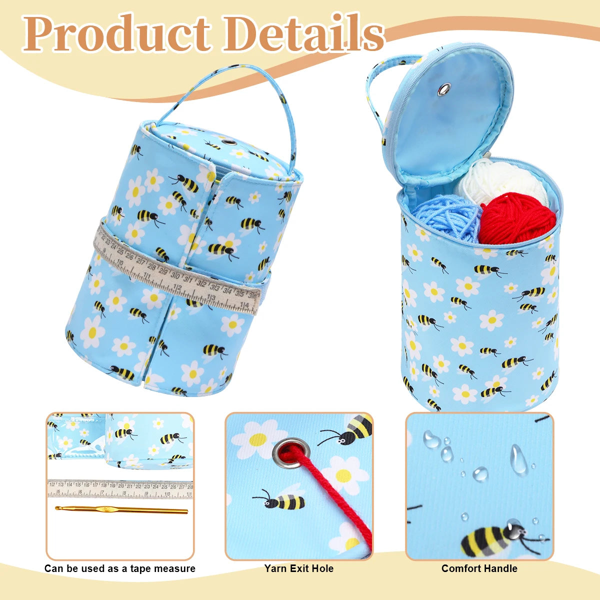 YarnBag – Portable Crochet & Knitting Storage Bag