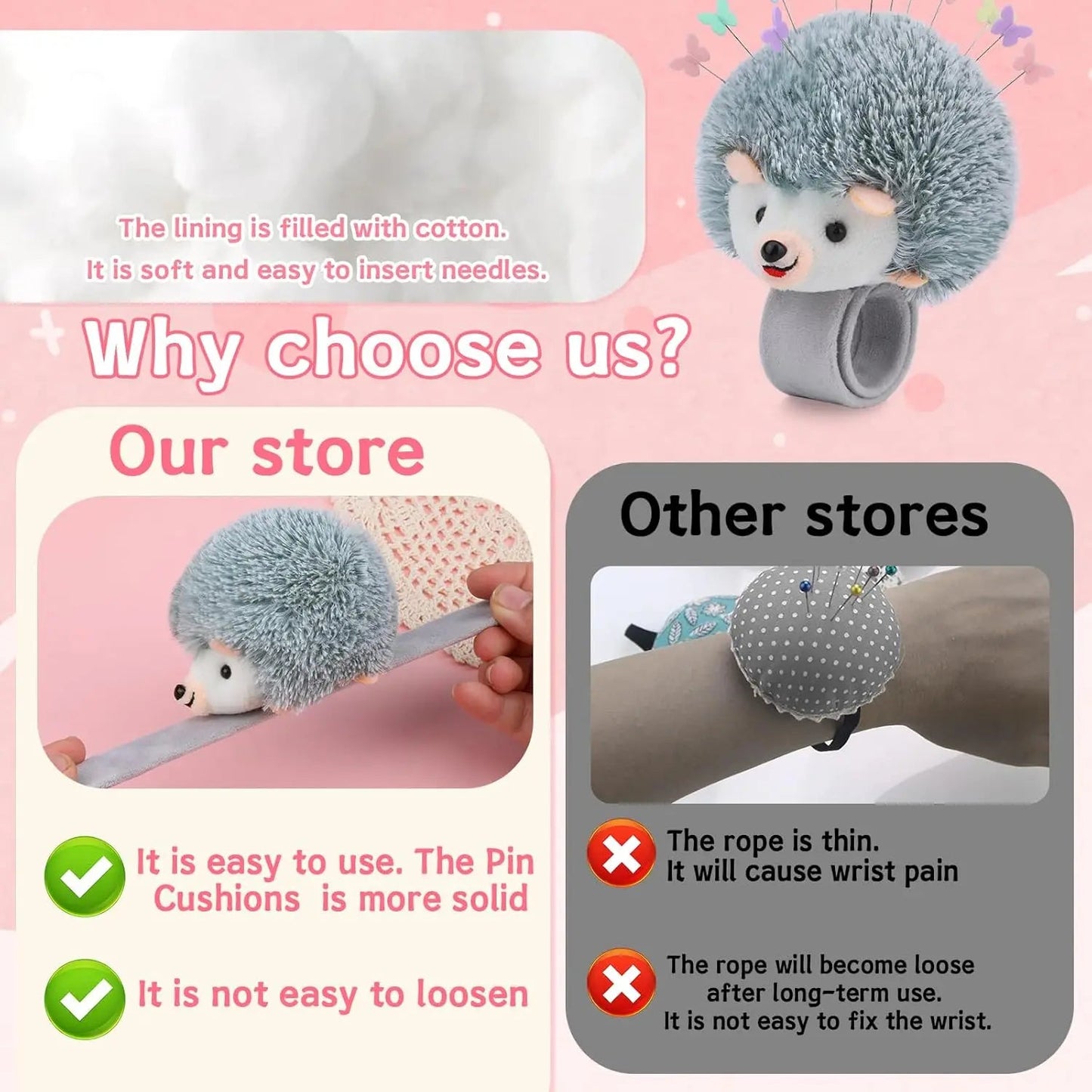 WristPin – Wrist Pin Cushion for Sewing & Quilting