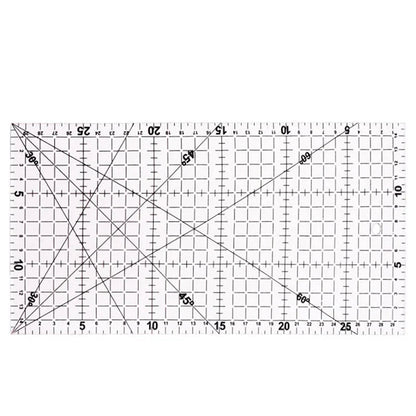 QuiltyLine – 30×15 cm Transparent Acrylic Quilting Ruler