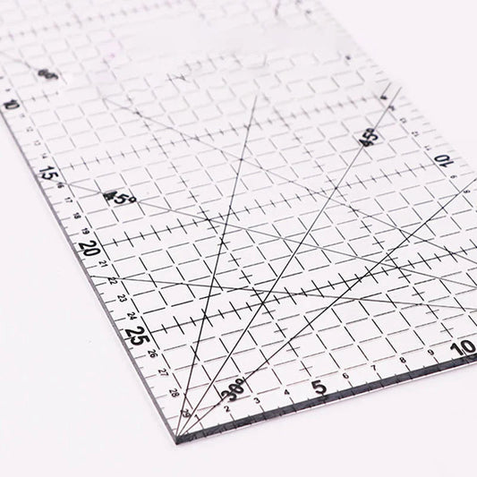 QuiltyLine – 30×15 cm Transparent Acrylic Quilting Ruler