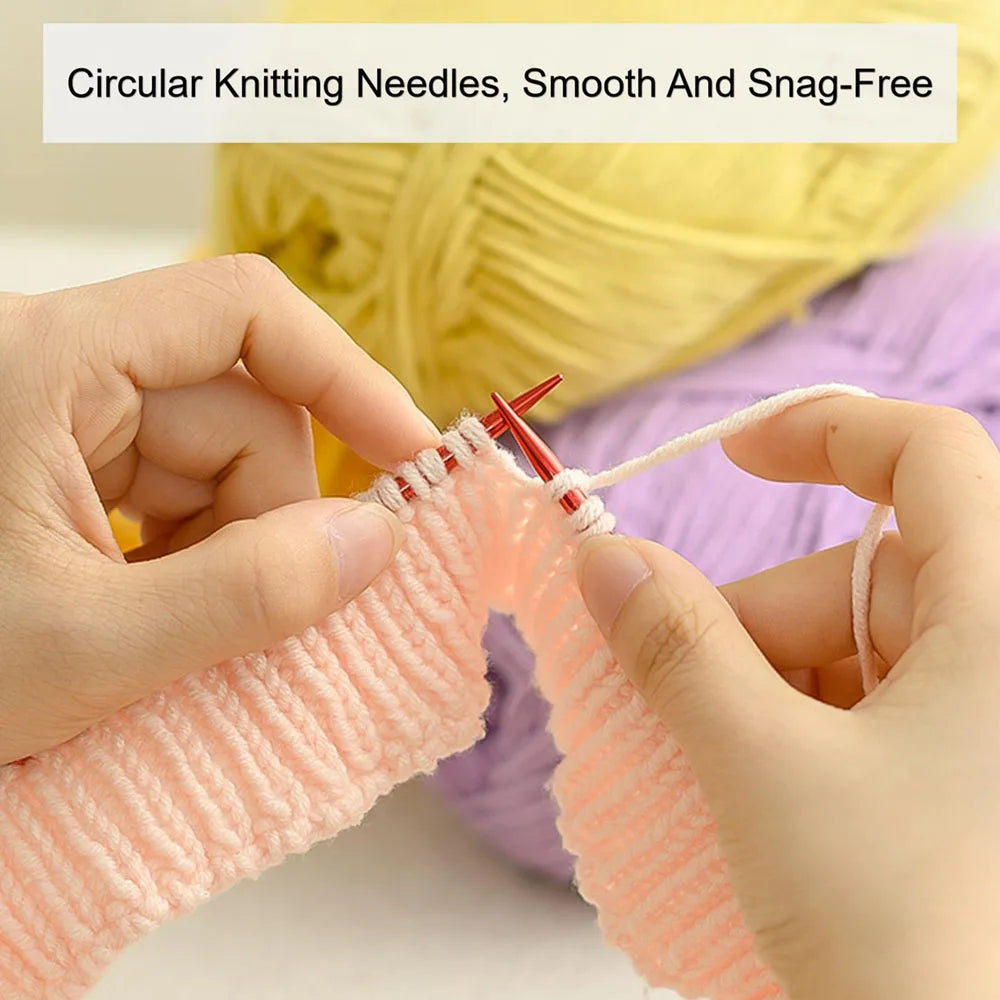 CroKnit – 26-Piece Interchangeable Knitting Needle & Crochet Set