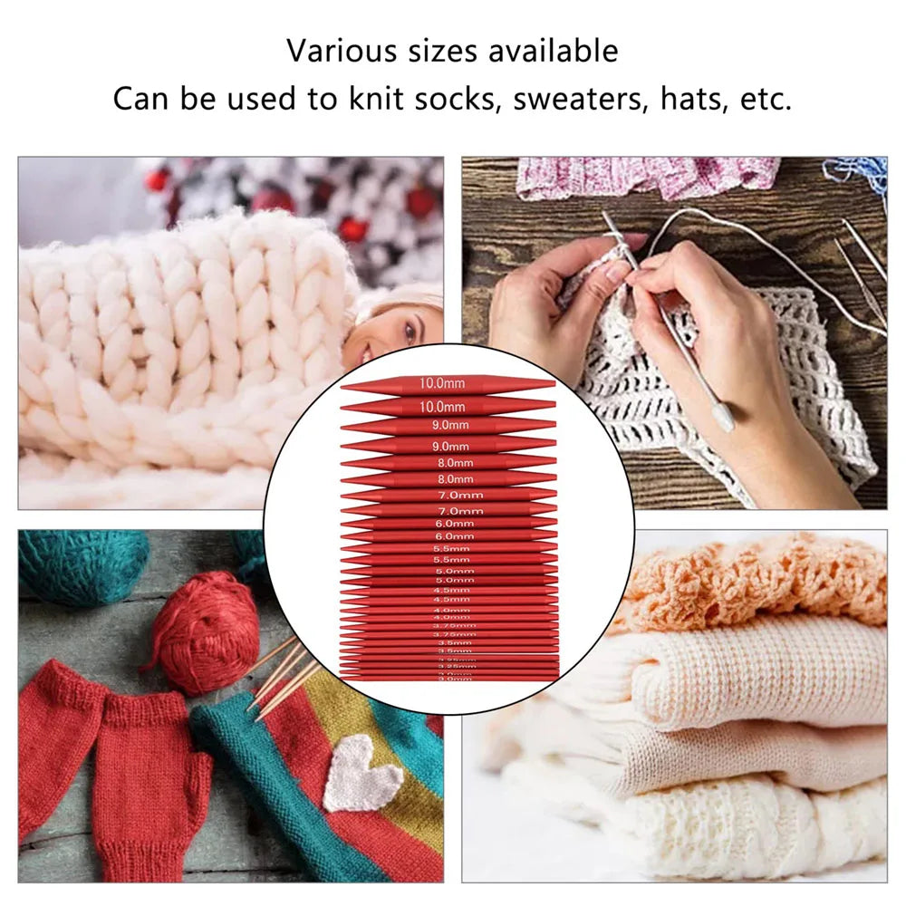 CroKnit – 26-Piece Interchangeable Knitting Needle & Crochet Set