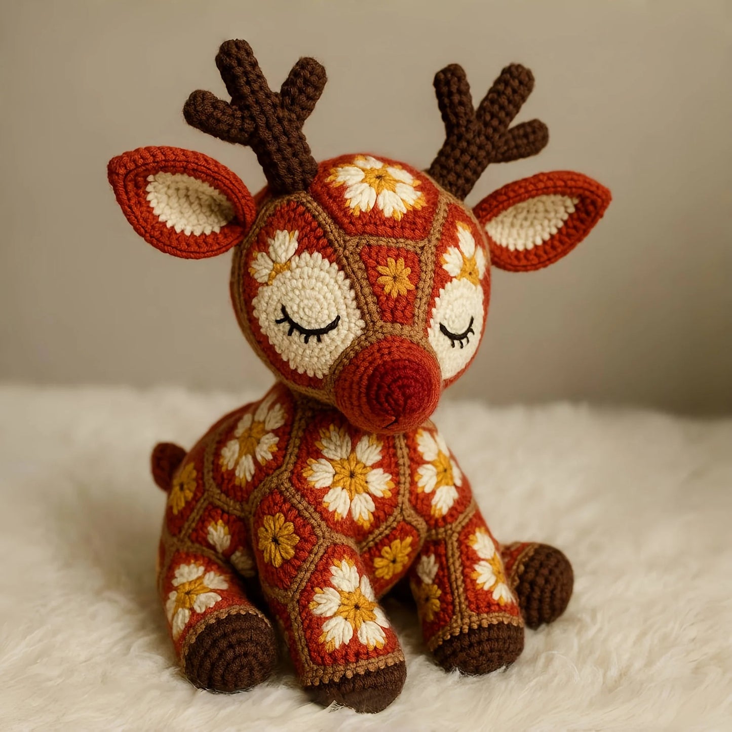 YarnDeer – Floral Reindeer Crochet DIY Kit