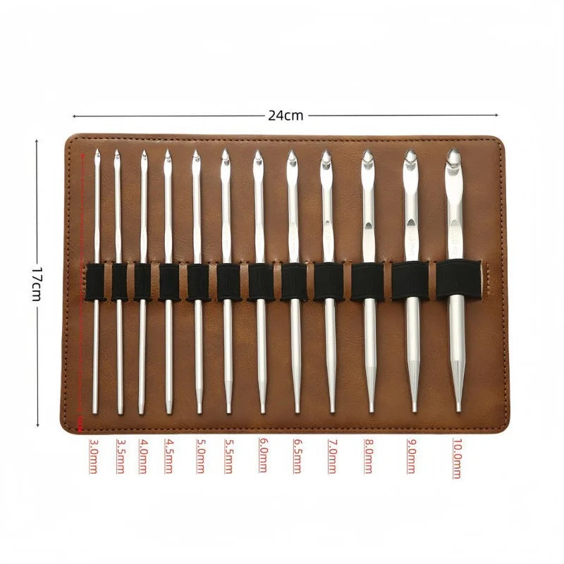 WeavePal – 12-Piece Interchangeable Tunisian Crochet Hook Set
