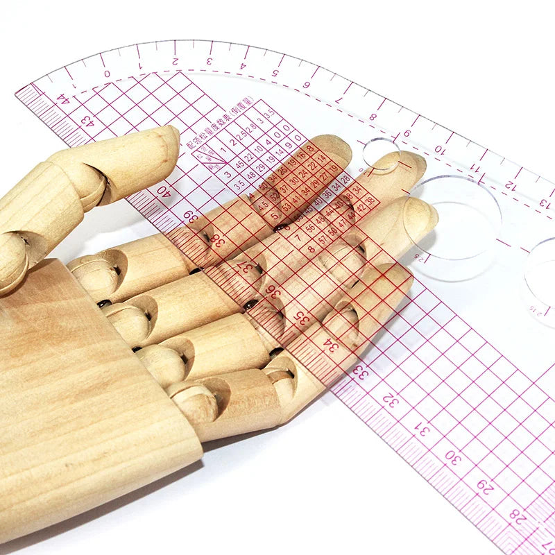 LineCrafty – Dual-Use Straight & Curve Sewing Ruler