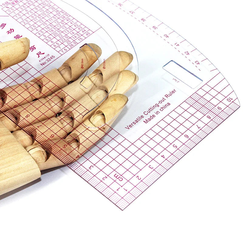 LineCrafty – Dual-Use Straight & Curve Sewing Ruler