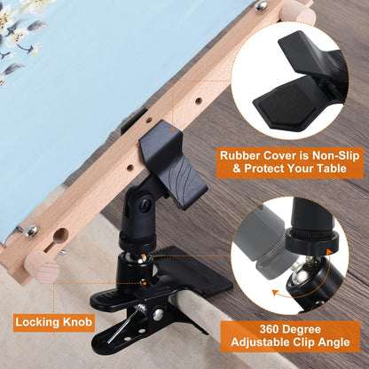 SewPivot – 2-Piece 360° Rotating Sewing Holder Clip Set