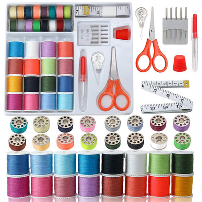 EasyBobbin – 42-Piece Sewing Kit with Prewound Bobbins