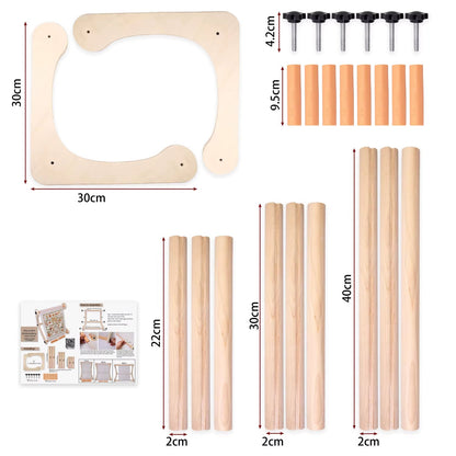 StitchStand – Adjustable Wooden L-Shape Table Stand