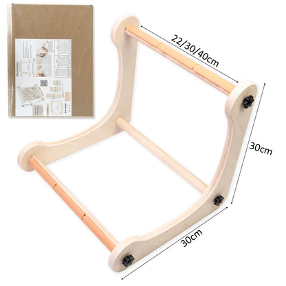 StitchStand – Adjustable Wooden L-Shape Table Stand