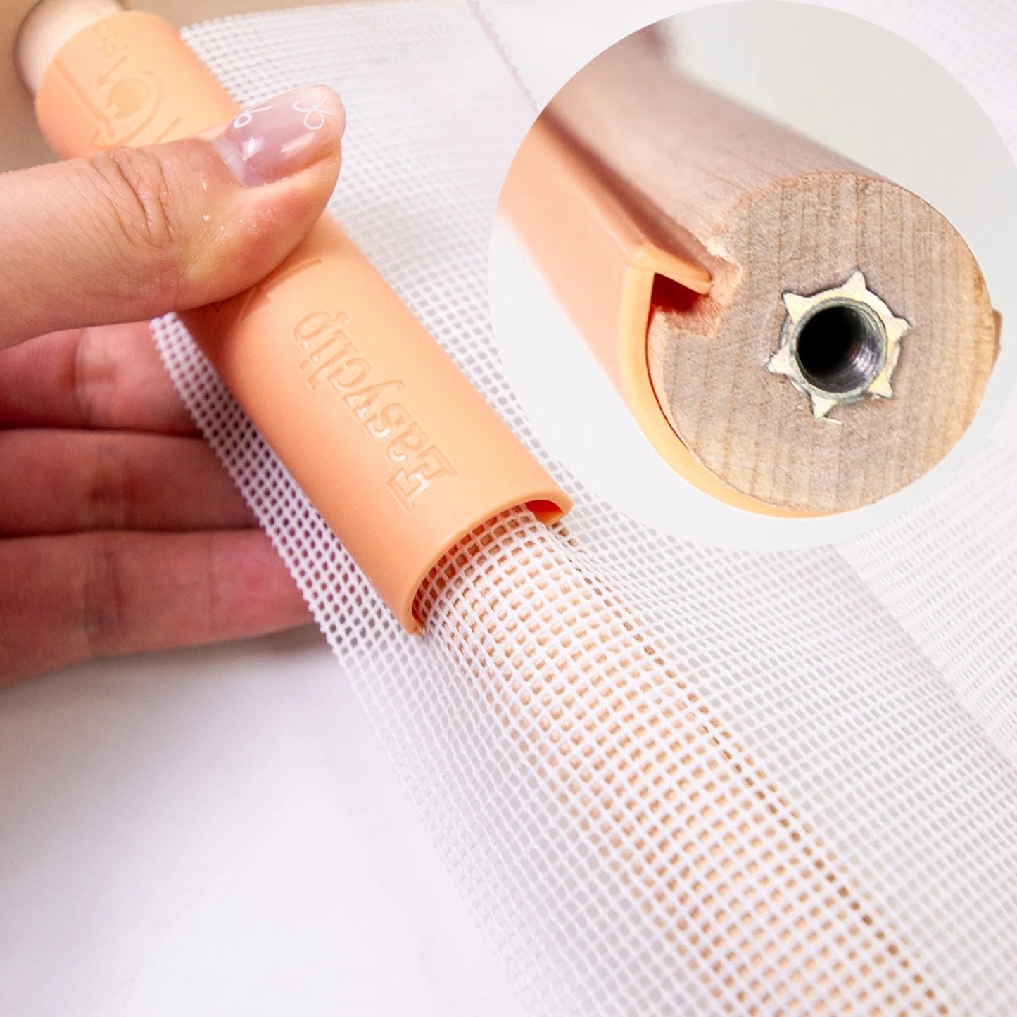 StitchStand – Adjustable Wooden L-Shape Table Stand