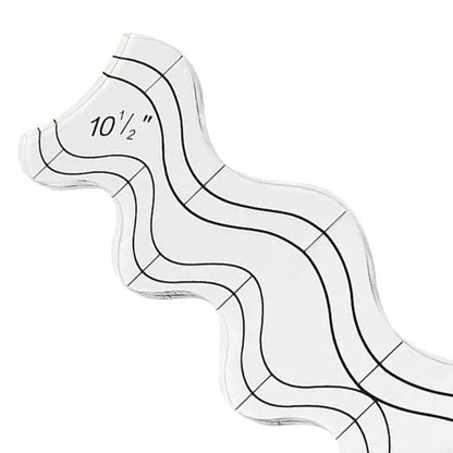WavyMark – Clear Acrylic Wavy Quilting Ruler Templates