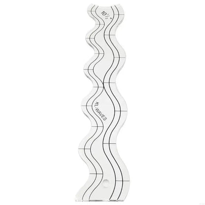 WavyMark – Clear Acrylic Wavy Quilting Ruler Templates