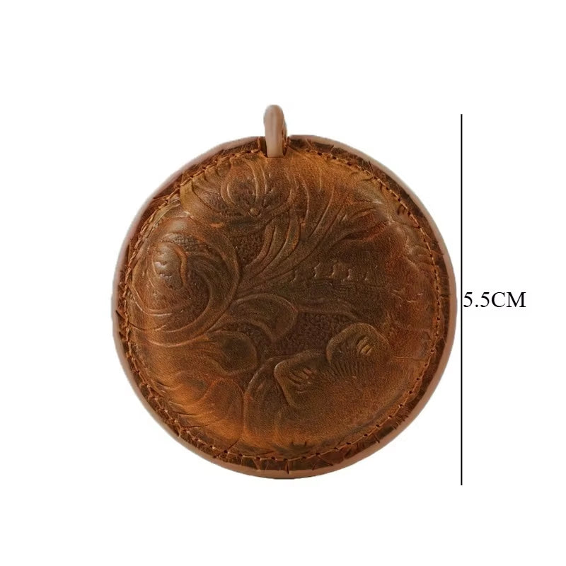 RetroMeasure – Retractable Genuine Leather Mini Tape Measure