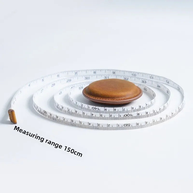 RetroMeasure – Retractable Genuine Leather Mini Tape Measure