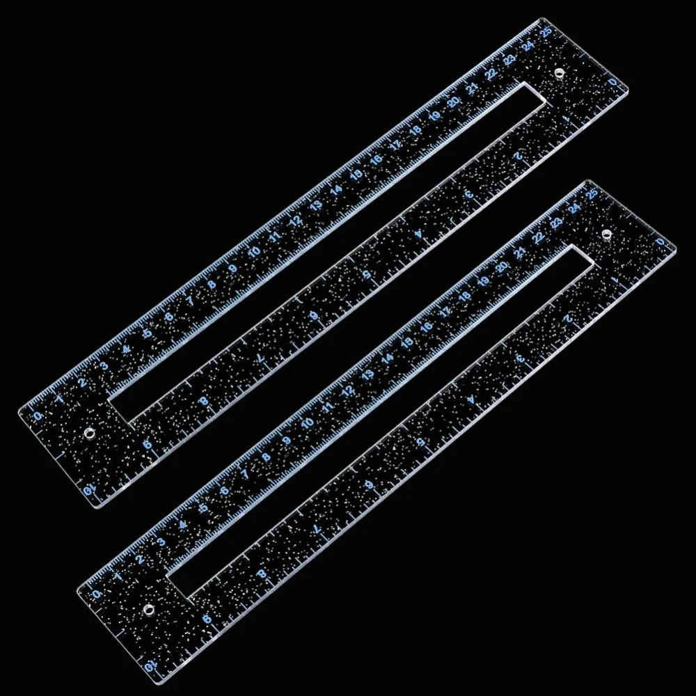 ZippyCraft – 2-Piece Clear Acrylic Zipper Making Template Set